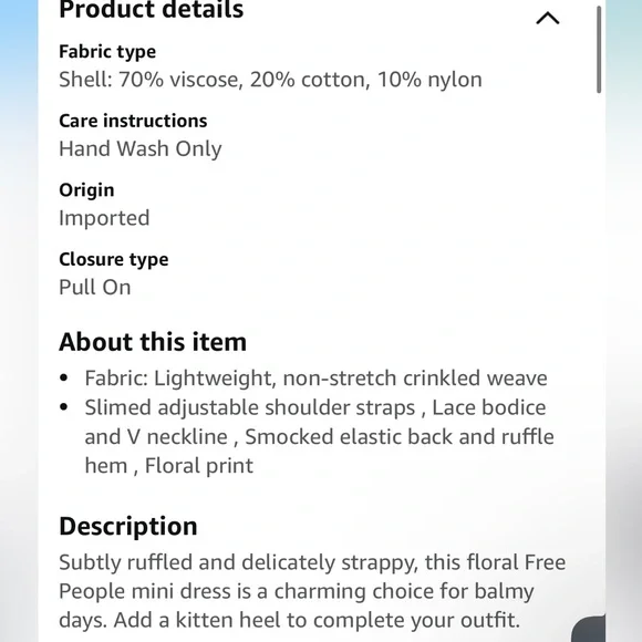 Free People Women's Adella Printed Mini Slip Dress in Red Meadow XS - Picture 3 of 11